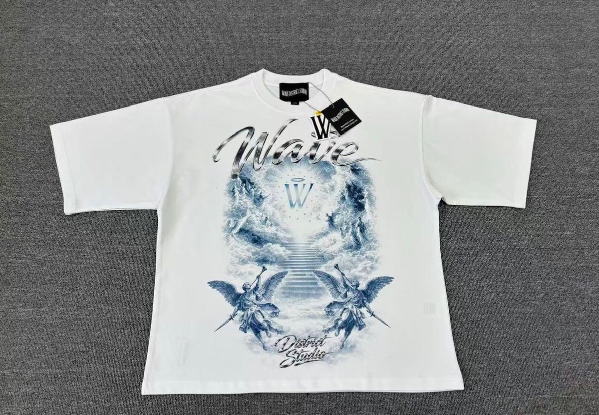 WAVE DISTRICT GLORY (WHITE) OVERSIZED TEE WDS-3T002A