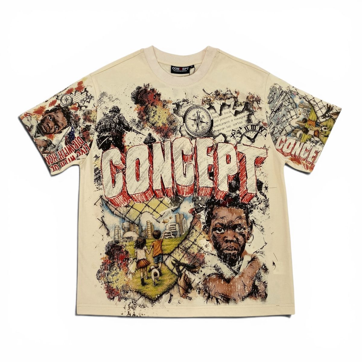 CONCEPT CFTEE_8 "Honor" Tee - Cream