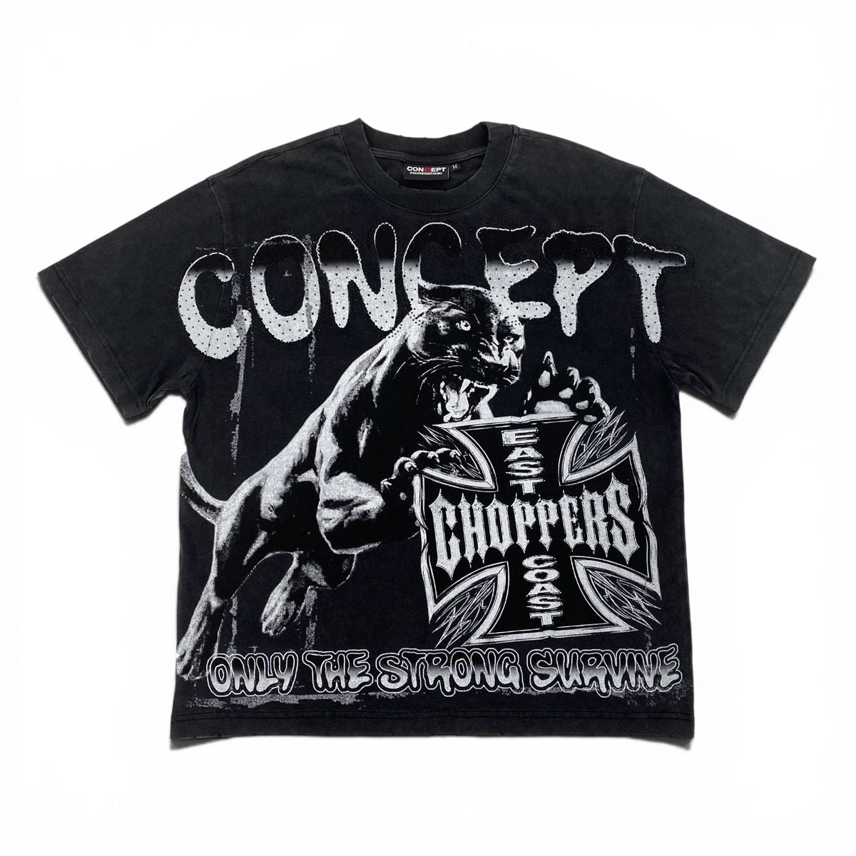 CONCEPT CFTEE_5 Survival" Tee - Black Wash