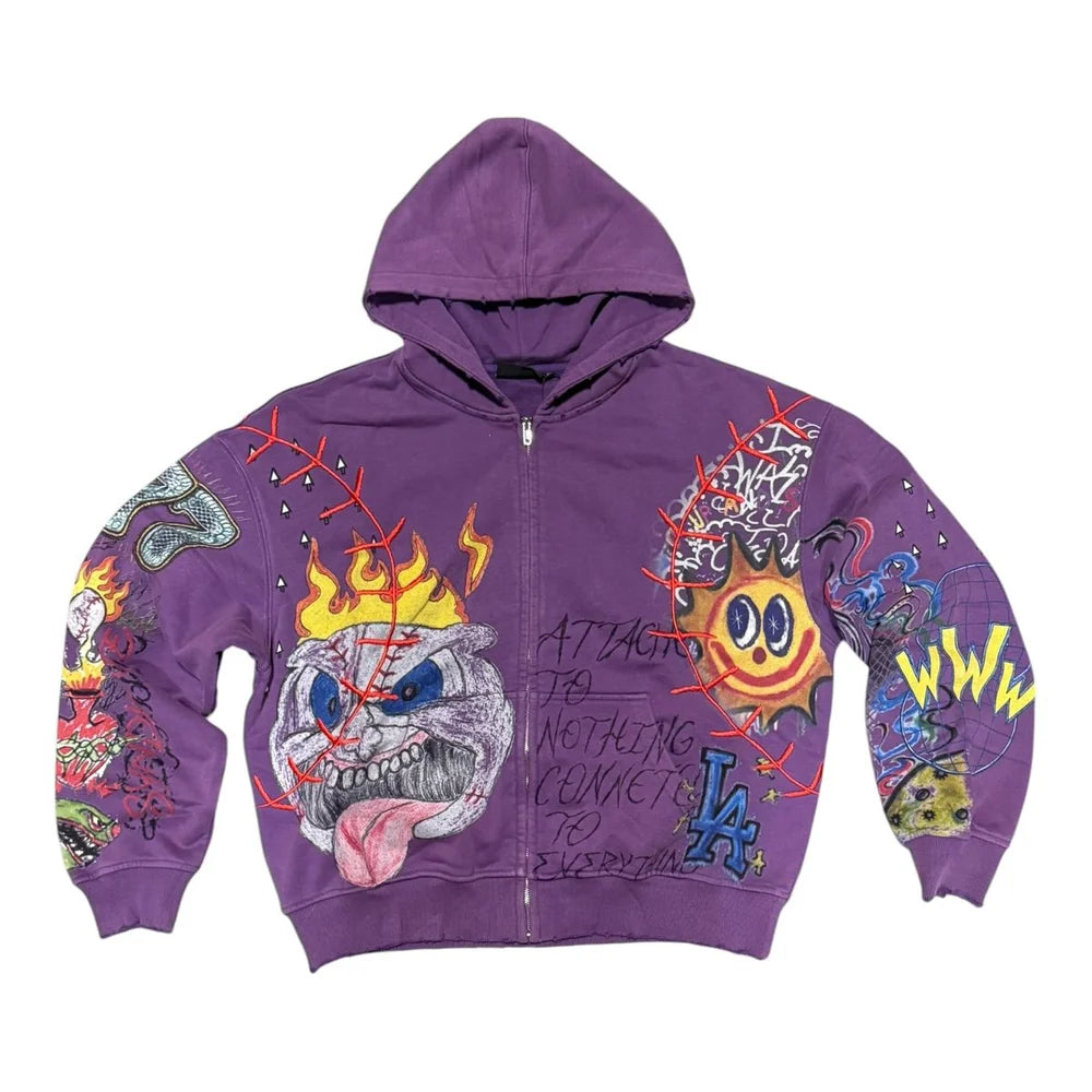 The Syndicate Attached Hoodie - Purple