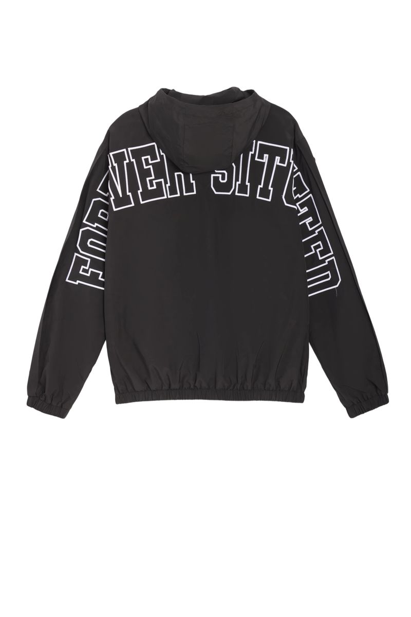 FOREVER SITUATED Nylon Track Jacket Black FSNYLONJBL
