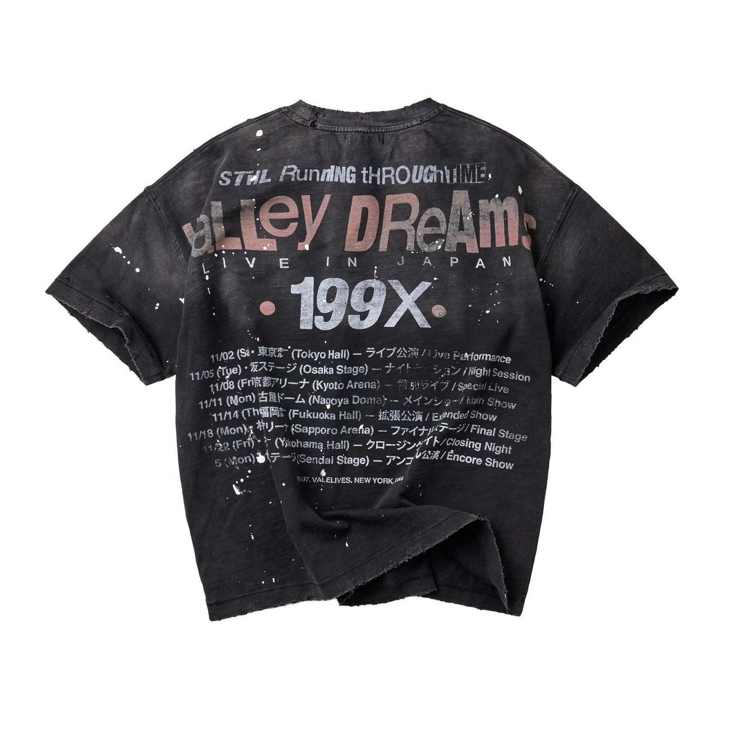 VALLEY DREAMS VALE FOREVER WORLD TEE BLACK