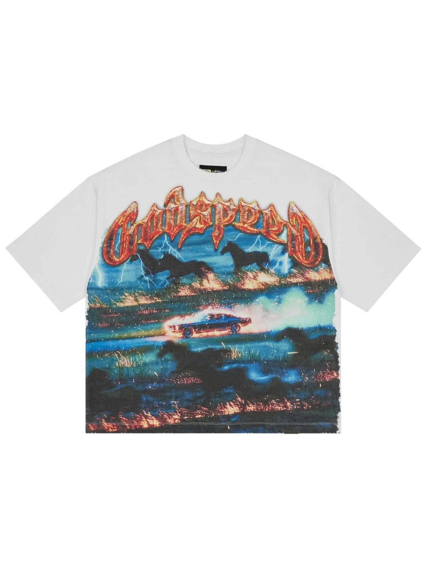 GODSPEED HORSEPOWER T-SHIRT (WHITE)