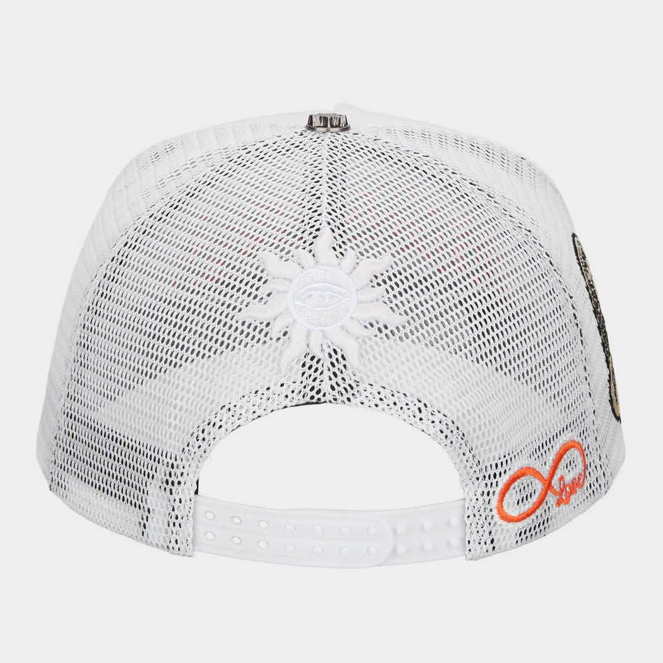 GODSPEED GS FOREVER TRUCKER HAT (White/BLUE/ORANGE)