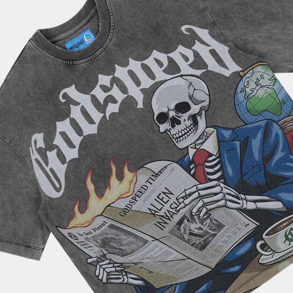 GODSPEED GS Times T-Shirt NG(GREY WASH)