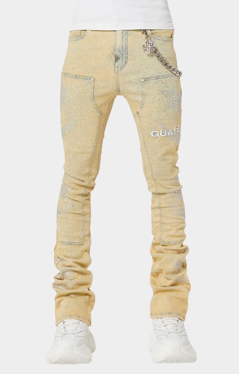 GUAPI VINTAGE CALLIGRAPHY DENIM – STACKED JEANS