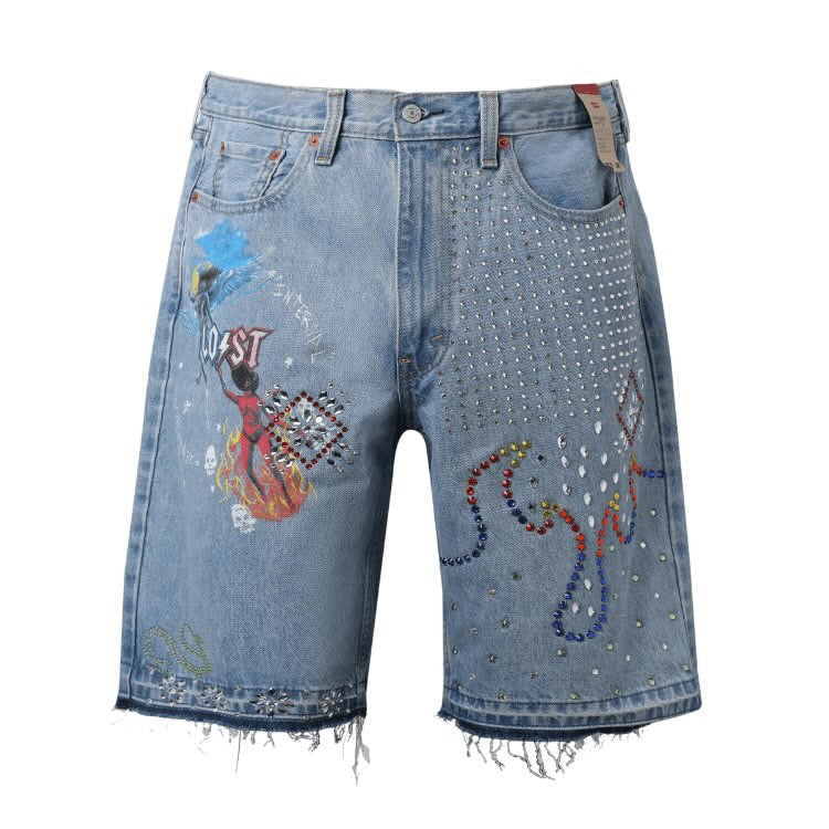 Lost Intricacy Denim Shorts