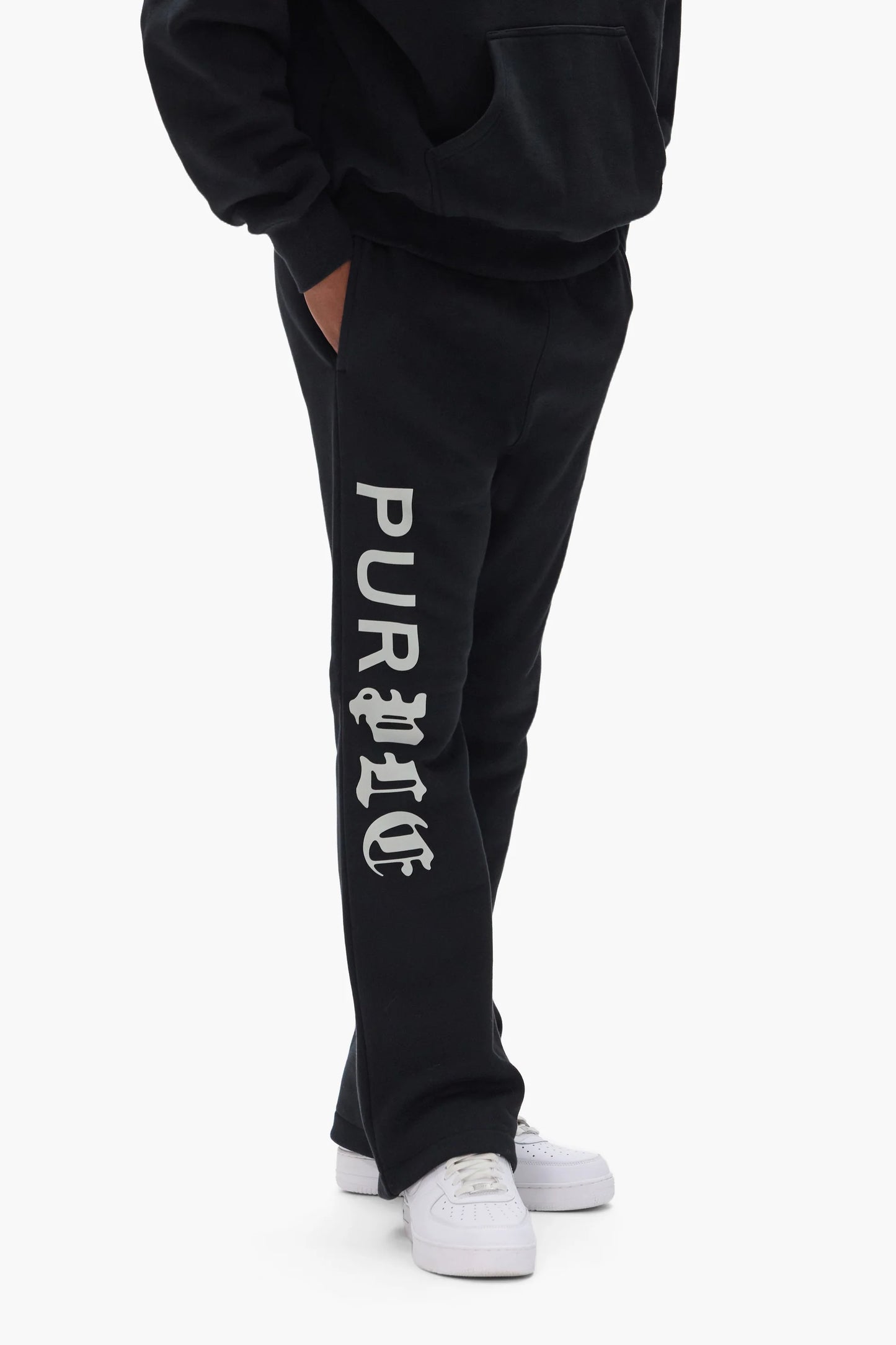 PURPLE-Half & Half Sweatpant-P459-HFBH425