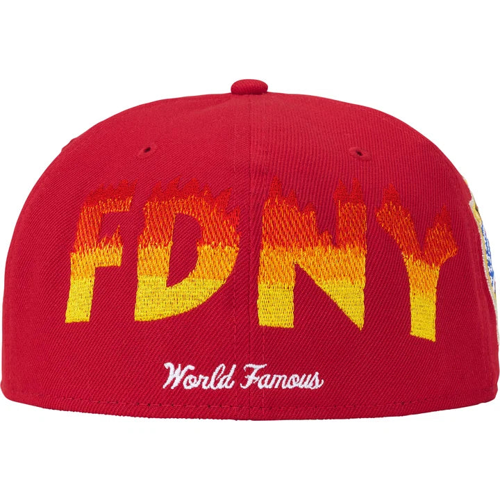 SUPREME /FDNY BOX LOGO NEW ERA HAT RED 7 1/8