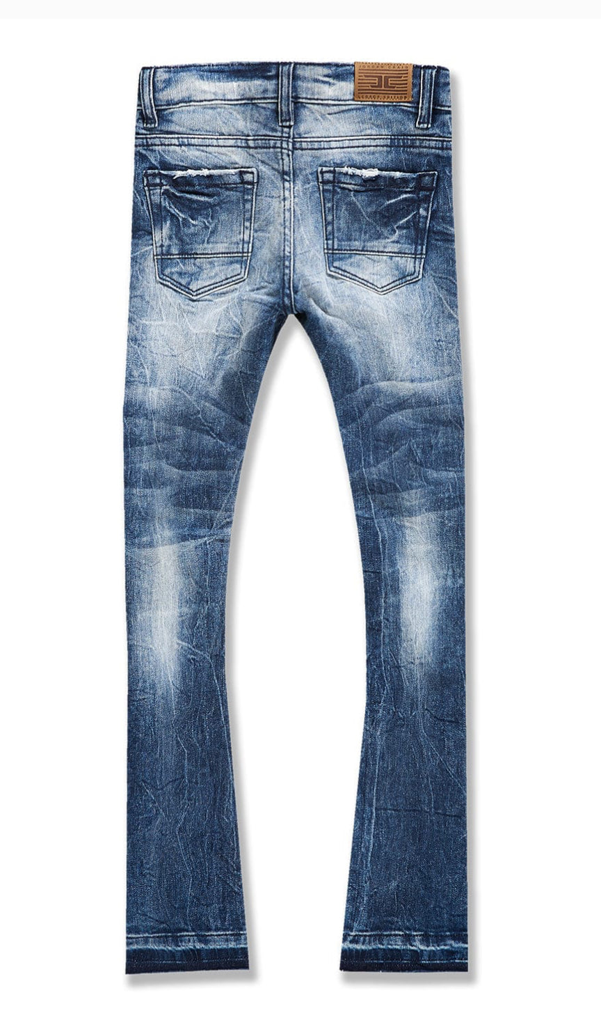 JORDAN CRAIG KIDS STACKED ROCKPORT DENIM (DEEP BLUE)-JTF1167RK