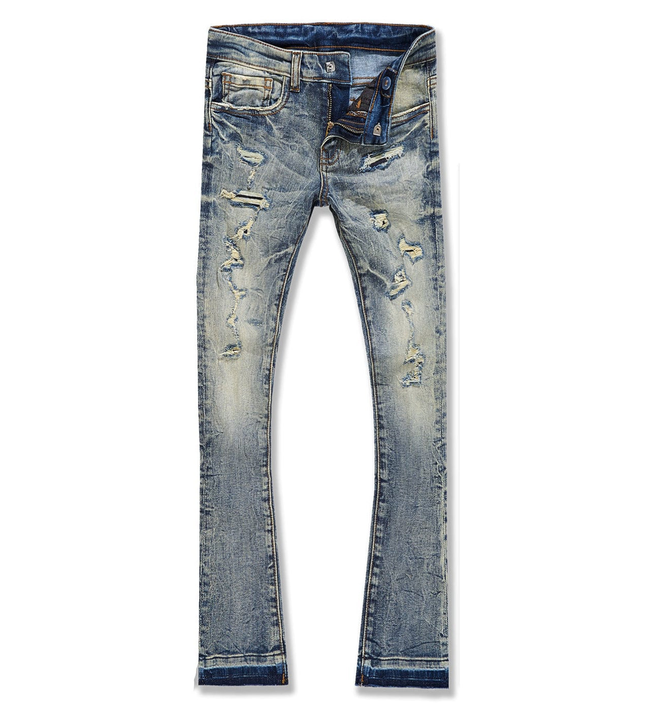 JORDAN CRAIG KIDS STACKED ROCKPORT DENIM (DESERT STORM)-JTF1167RK