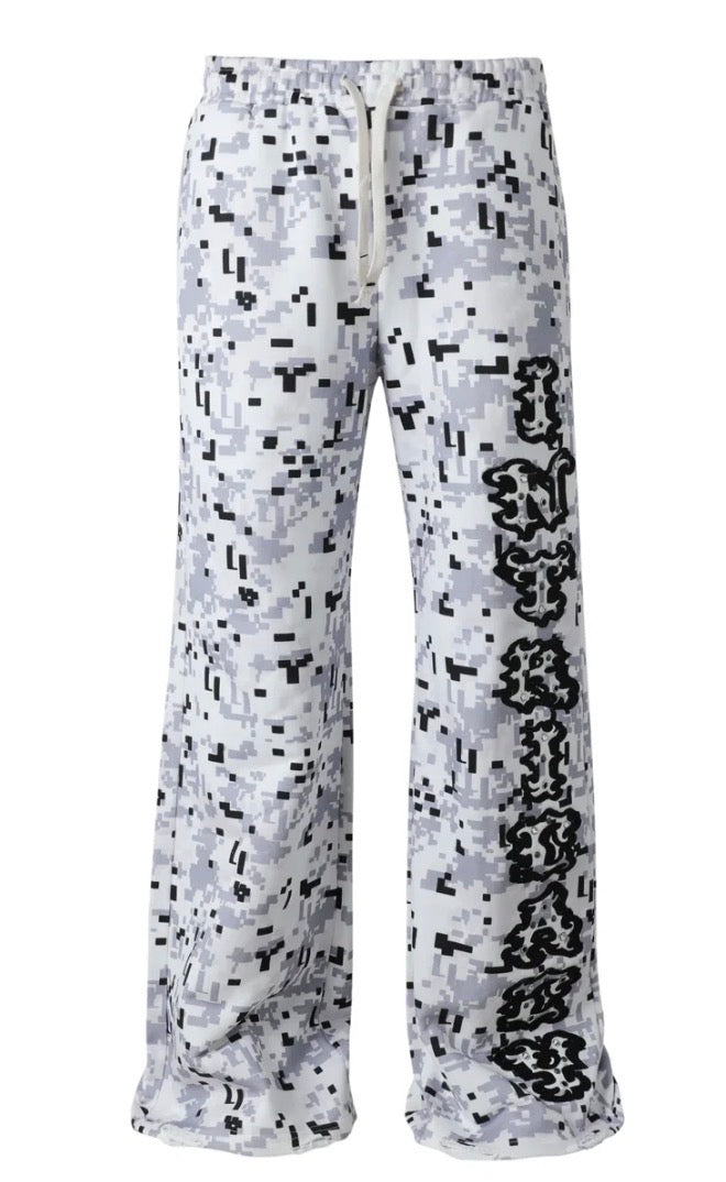 Lost Intricacy 'Digi Camo' Grey Sweats