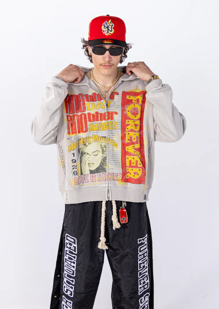 FOREVERSITUATED Love Is Danger Zip Up