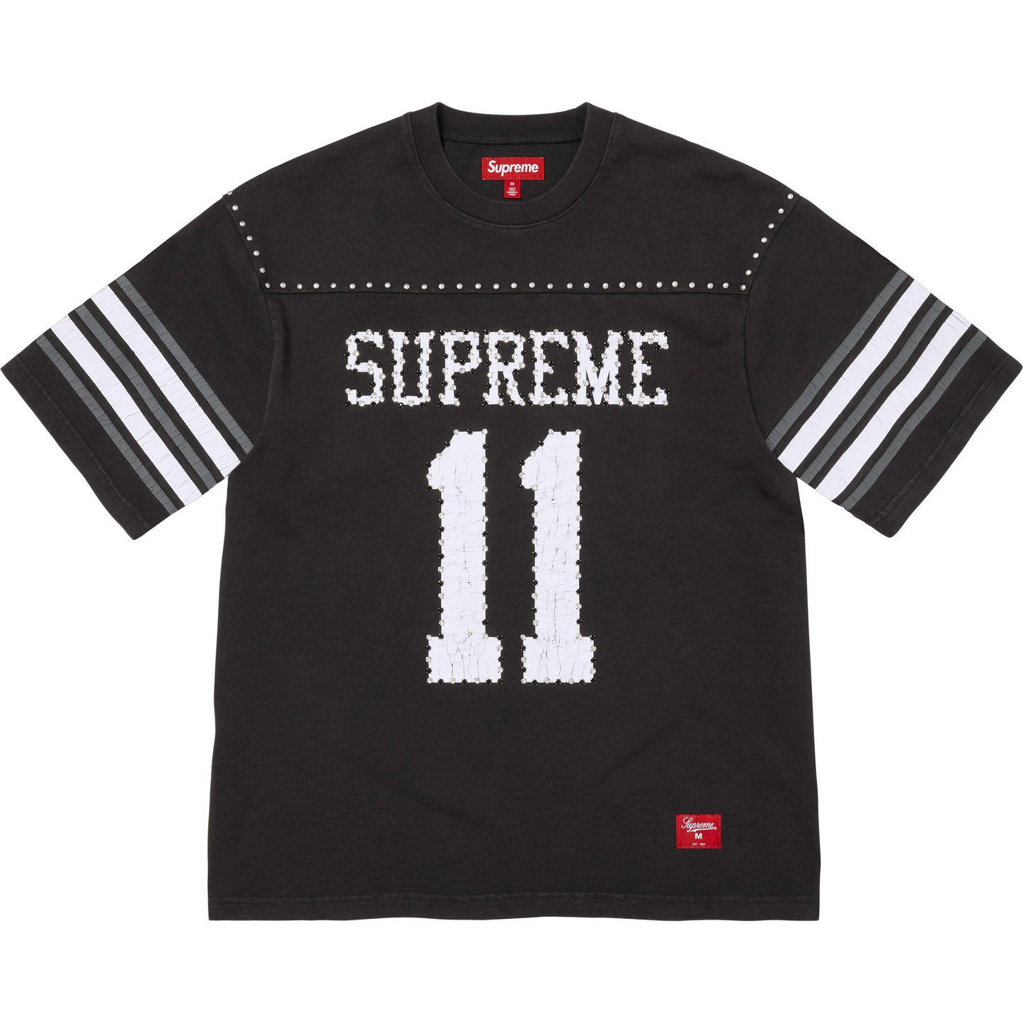 Supreme Studded Short-Sleeve Top 'Black