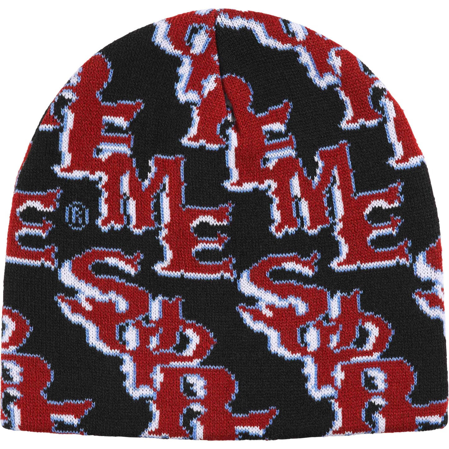 Supreme Slanted Gothic Outline Beanie 'Black