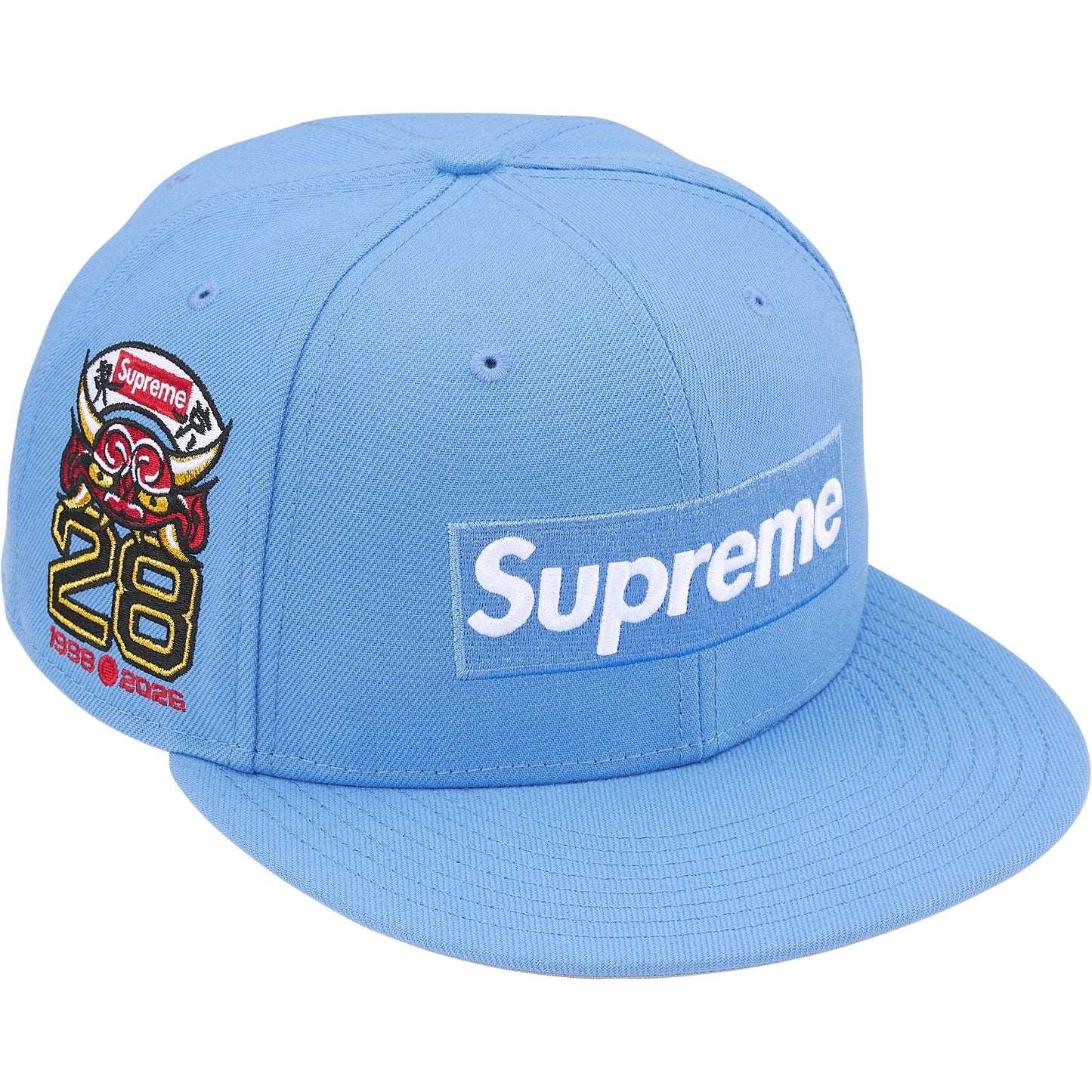 SUPREME SHOP BOX LOGO NEW ERA LIGHT BLUE - TOKYO