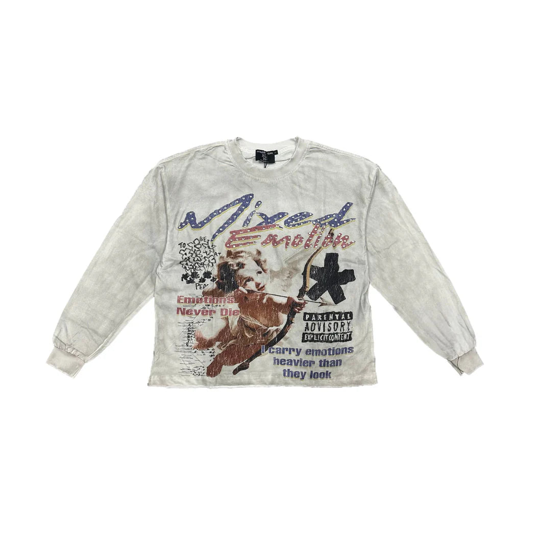 MIXED EMOTION TRIPLETS LONG SLEVE TEE