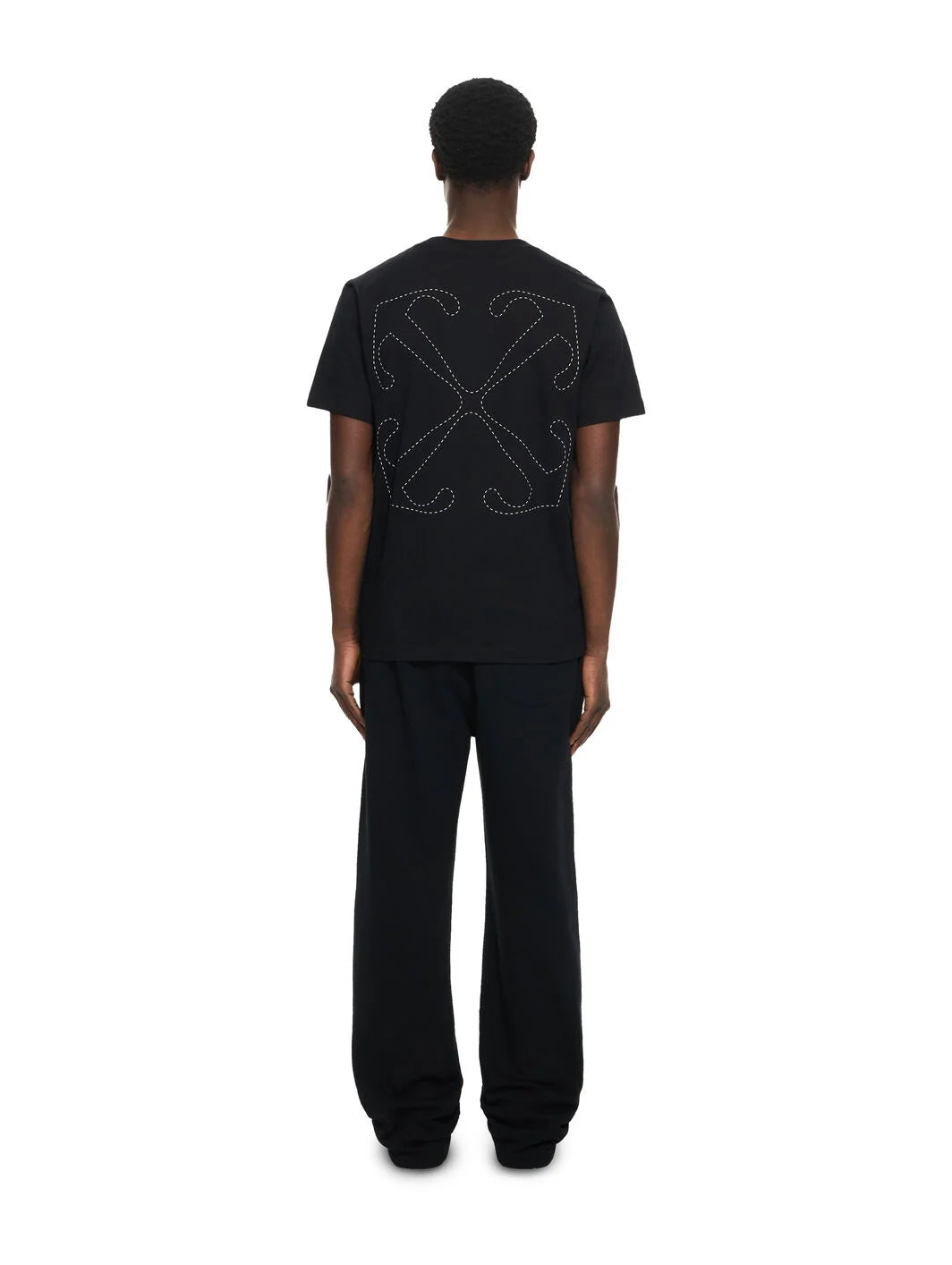 OFF-WHITE-Stitch Arrangement Slim T-shirt-44MAA027G5J00A1001