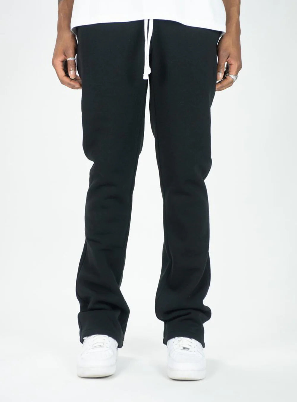 Rebel Minds Sweatpants - Fleece Stacked - Black - 100-475