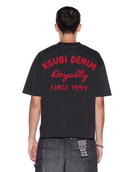 KSUBI-Mekanik Halen Ss Tee Charcoal/RED-MFA25TE010