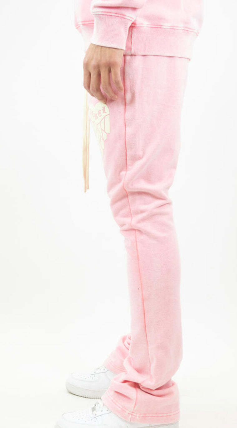 Rebel Minds -COLD HEARTED STACKED FLEECE PANTS 132-424