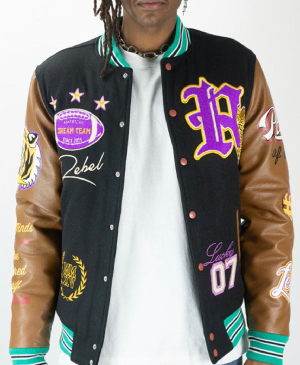 REBEL MINDS-STATE OF MIND VARSITY JACKE—132-547