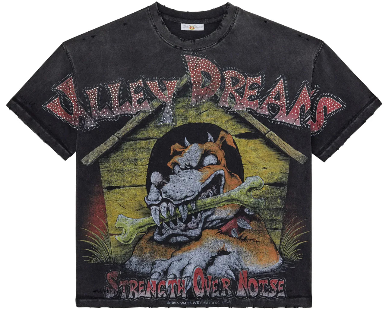 VALE FOREVER DOG HOUSE BLING TEE