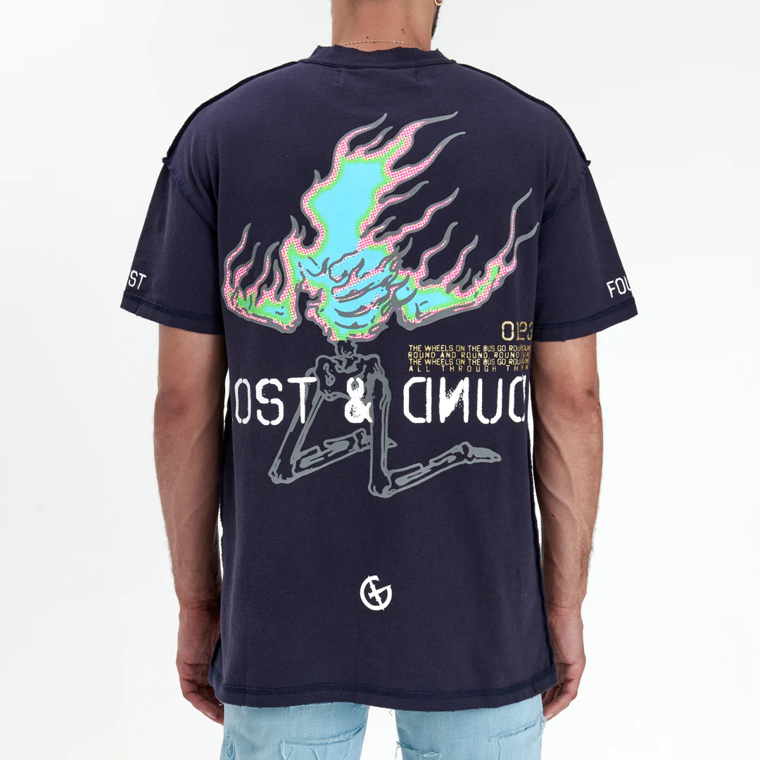 GALA-LOST & FOUND TEE (OXFORD NAVY—G-SS-23-07