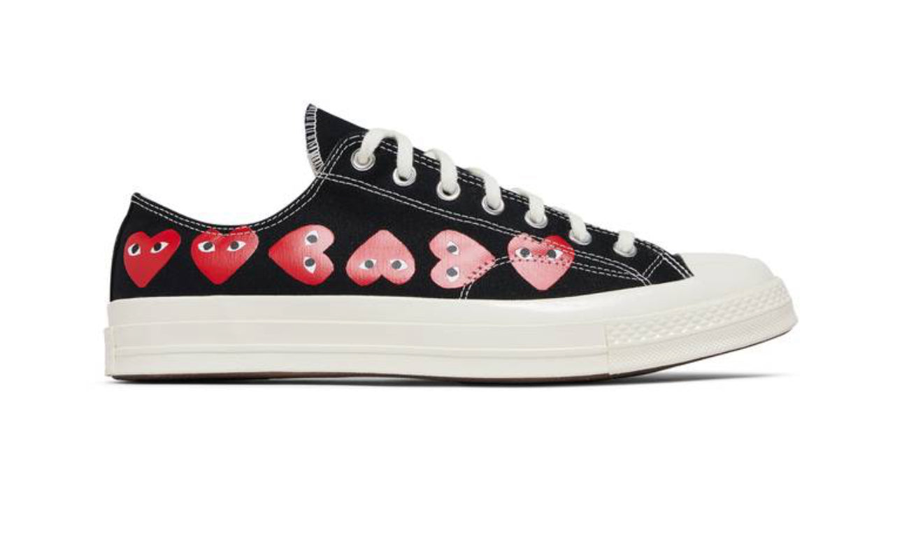 Comme des Garçons PLAY x Chuck 70 Low 'Multi Heart - Black'
