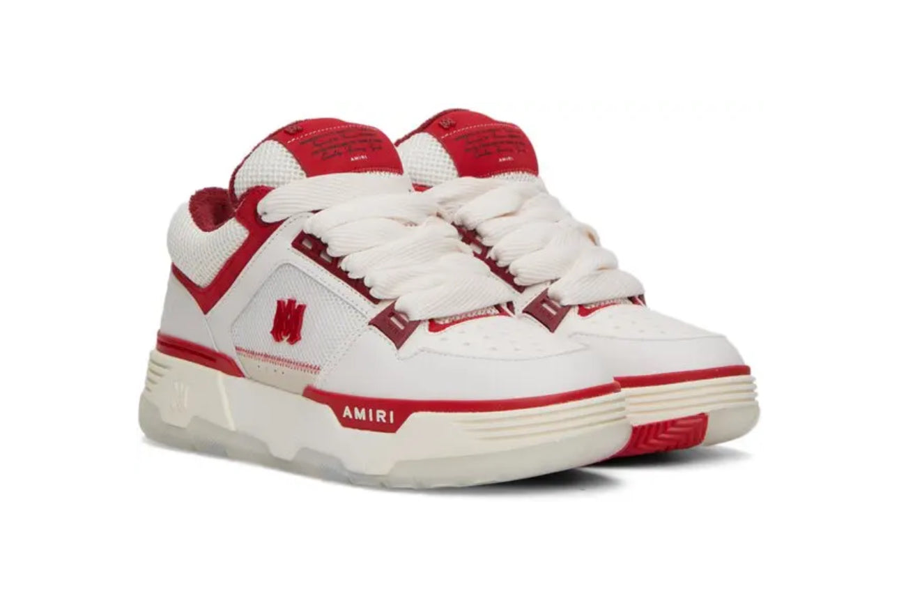AMIRI White & Red Ma-1 Sneakers - White / Red