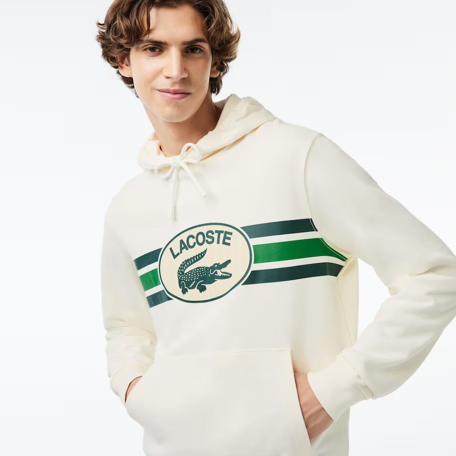 LACOSTE-Men's Loose Fit Monogram Hoodi—SH1413 51 70V