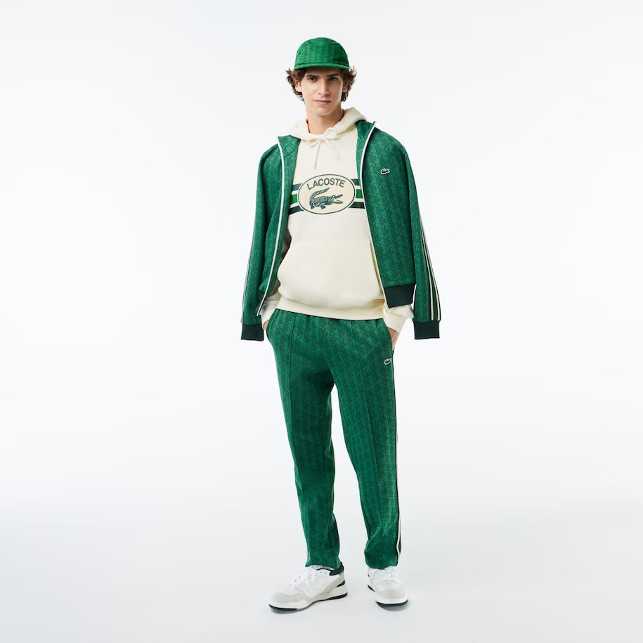 LACOSTE-Men's Loose Fit Monogram Hoodi—SH1413 51 70V