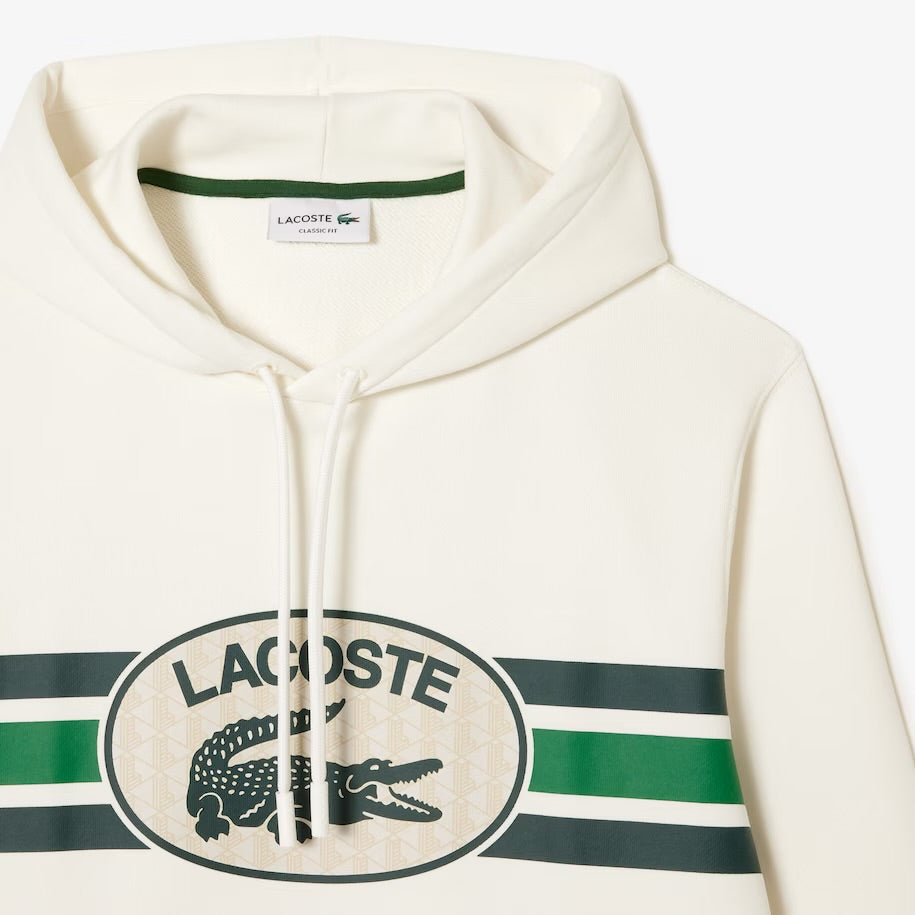 LACOSTE-Men's Loose Fit Monogram Hoodi—SH1413 51 70V
