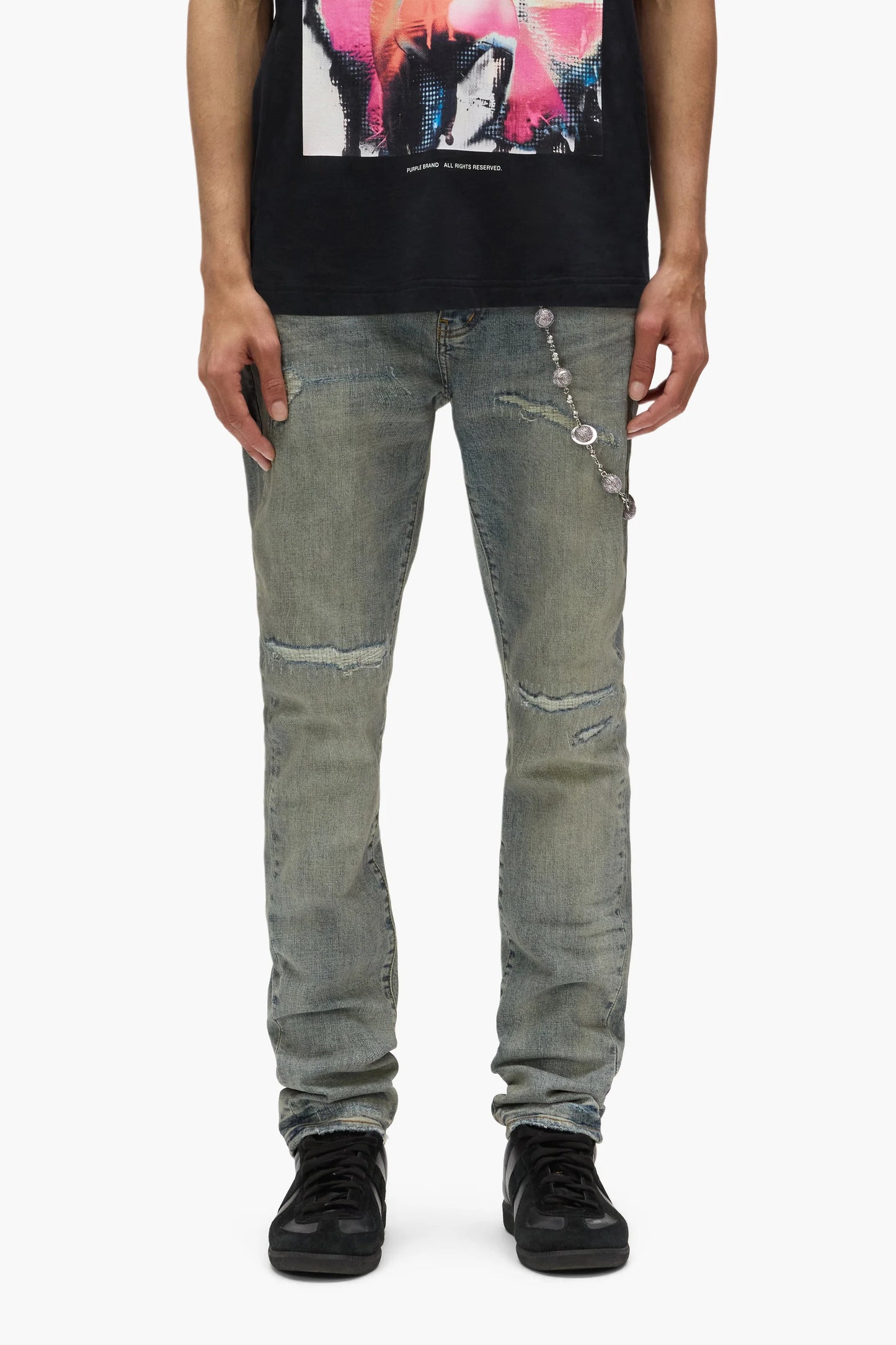 PURPLE Light Blue Vintage JEANS - P001-LBVR524