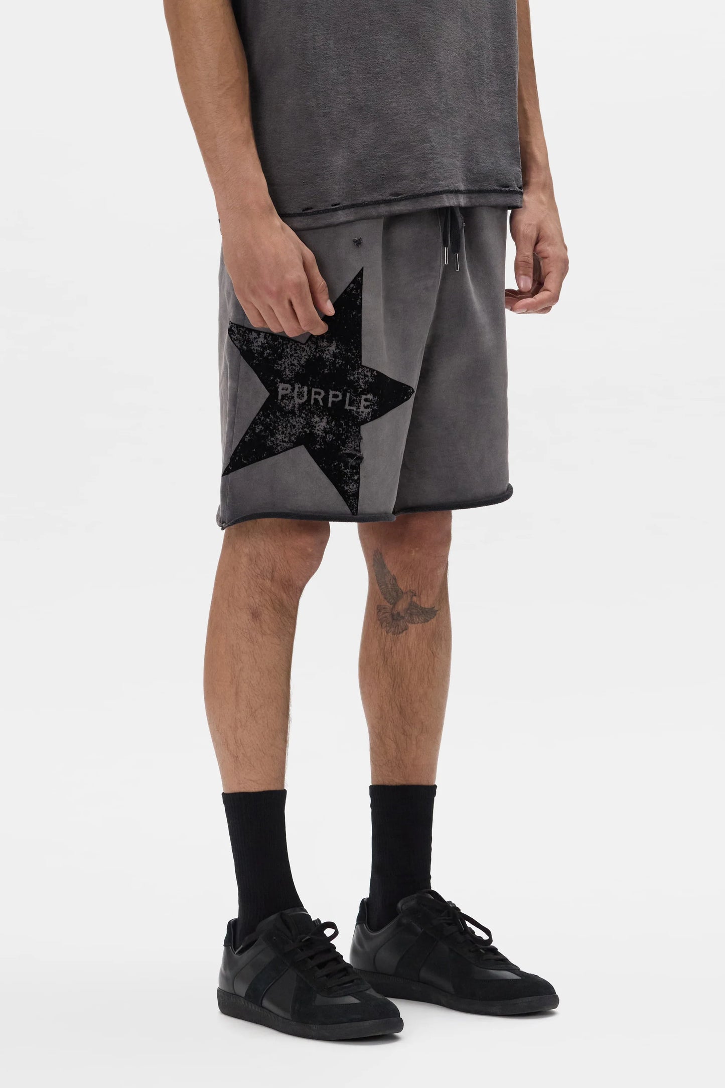 PURPLE Star Wordmark Shorts