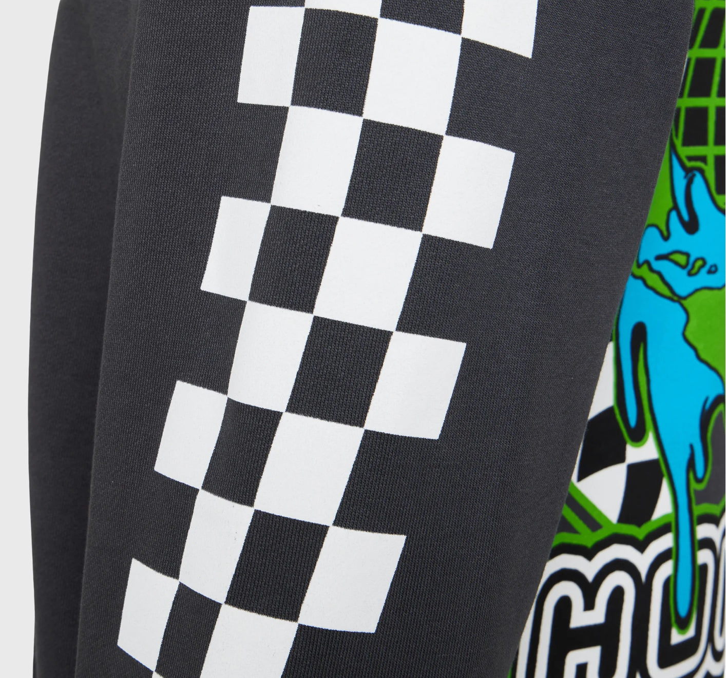 HOMME+FEMME-GLOBAL ZIP HOODIE CHARCOAL