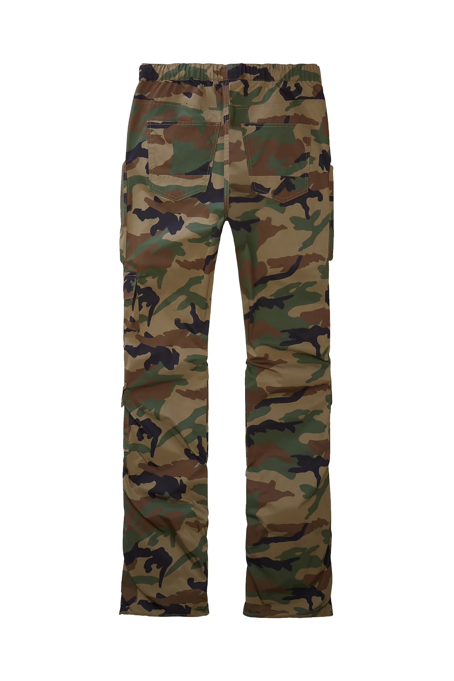 Stacked Windbreaker Utility Pants - Wood Camo-WP23586