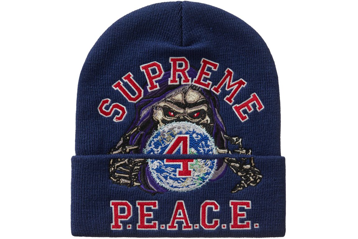 Supreme Peace Embroidered Beanie-FW23BN48