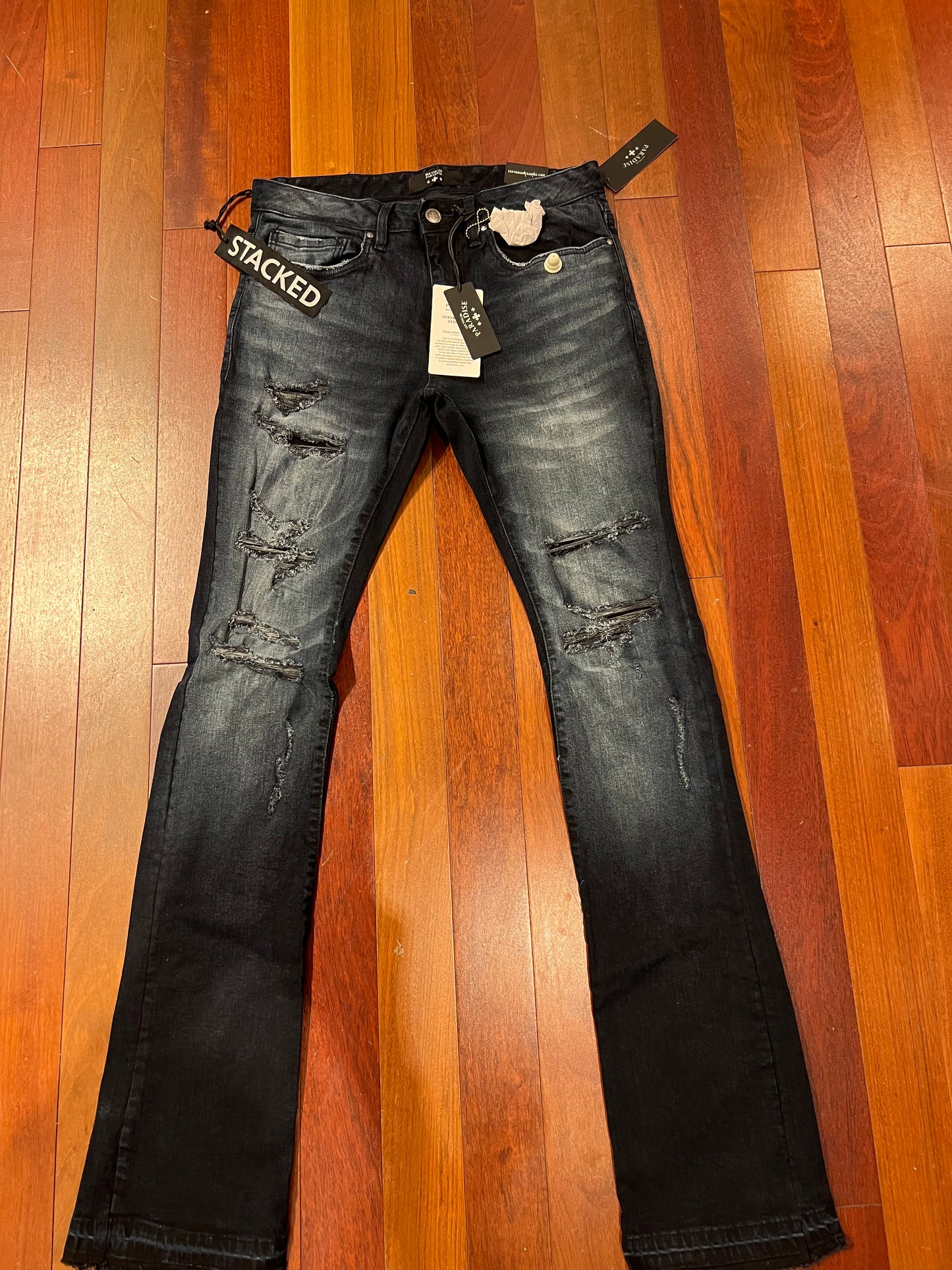 SEE YOU IN PARADISE STACKED DENIM (MIDNIGHT BLUE) JTF2117