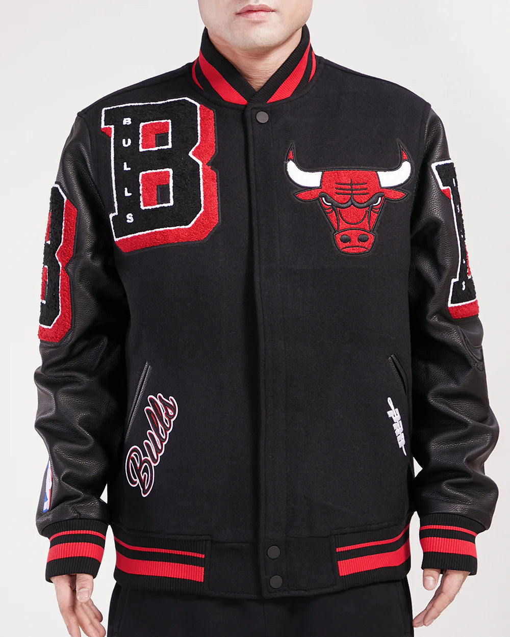 PRO STANDARDNBA CHICAGO BULLS MASHUP MEN´S RIB WOOL VARSITY JACKET-BCB6515750