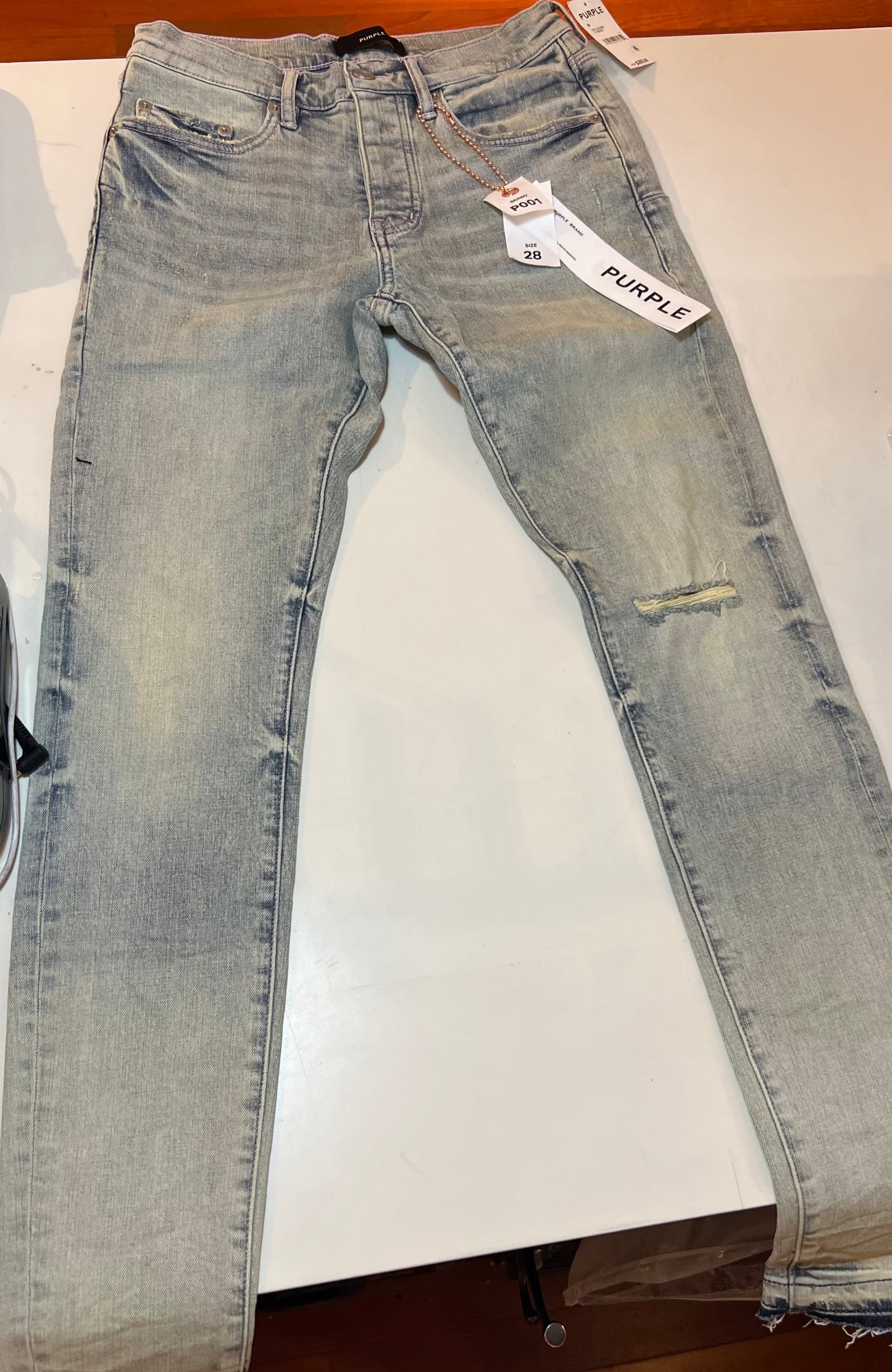 PURPLE Zenith Fade Vintage LT INDIGO Jeans -P001-ZALI825