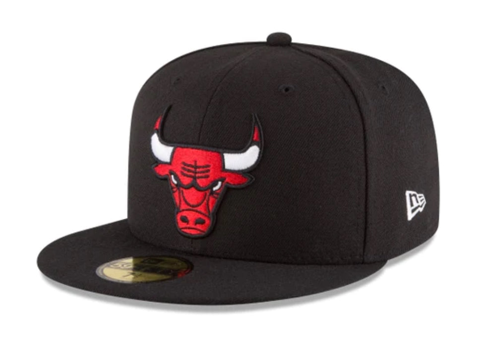 NEW ERA CAP-Chicago Bulls Team Color Black 59FIFTY Fitted-70343294