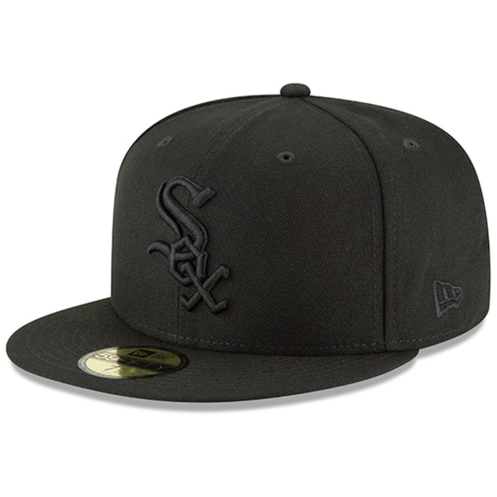 Men's Chicago White Sox New Era Black Primary Logo Basic 59FIFTY Fitted Hat