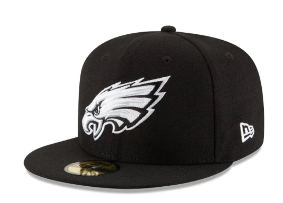 NEW ERA CAP -Philadelphia Eagles Black & White SNAP BACK -70419131