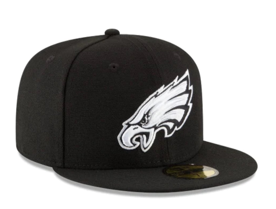 NEW ERA CAP -Philadelphia Eagles Black & White SNAP BACK -70419131