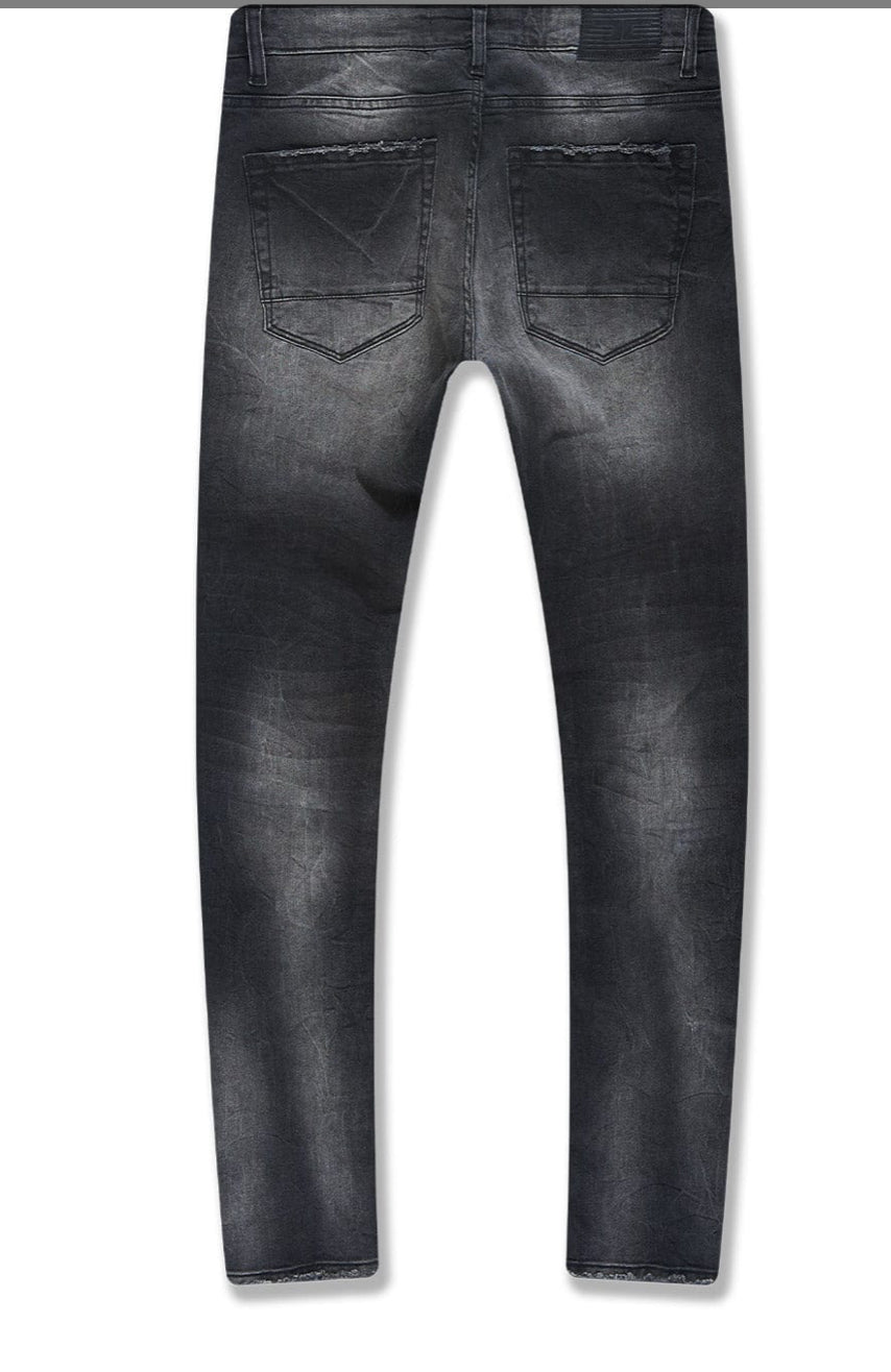 SEAN - RECONSTRUCTED DENIM (BLACK SHADOW) -JS1166