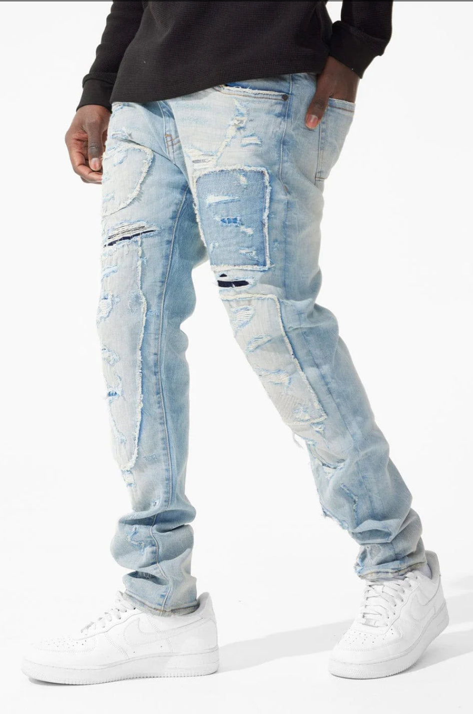 SEAN - RECONSTRUCTED DENIM (ARCTIC WASH) -JS1166