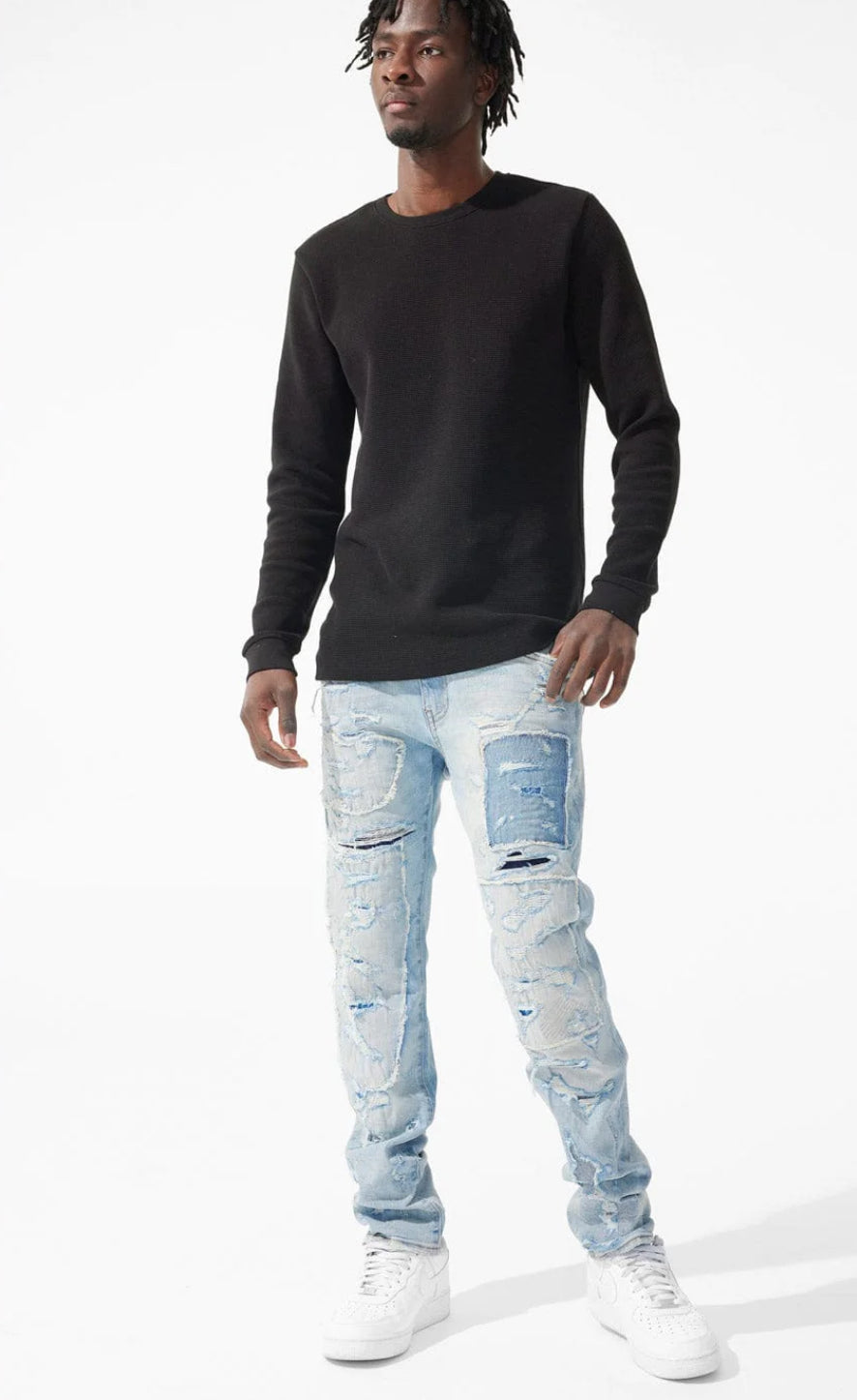 SEAN - RECONSTRUCTED DENIM (ARCTIC WASH) -JS1166