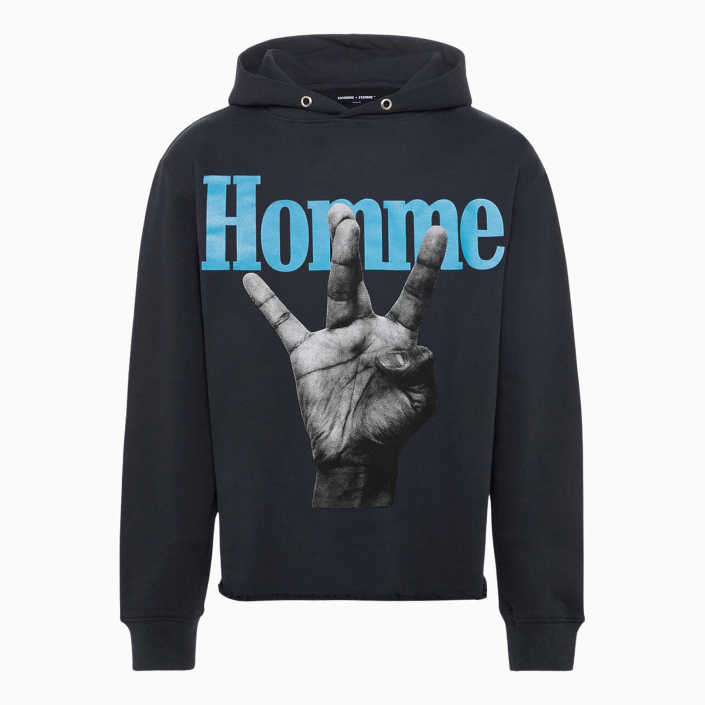 Men's Twisted Fingers Pull Over Hoodie-HFAW202177-2