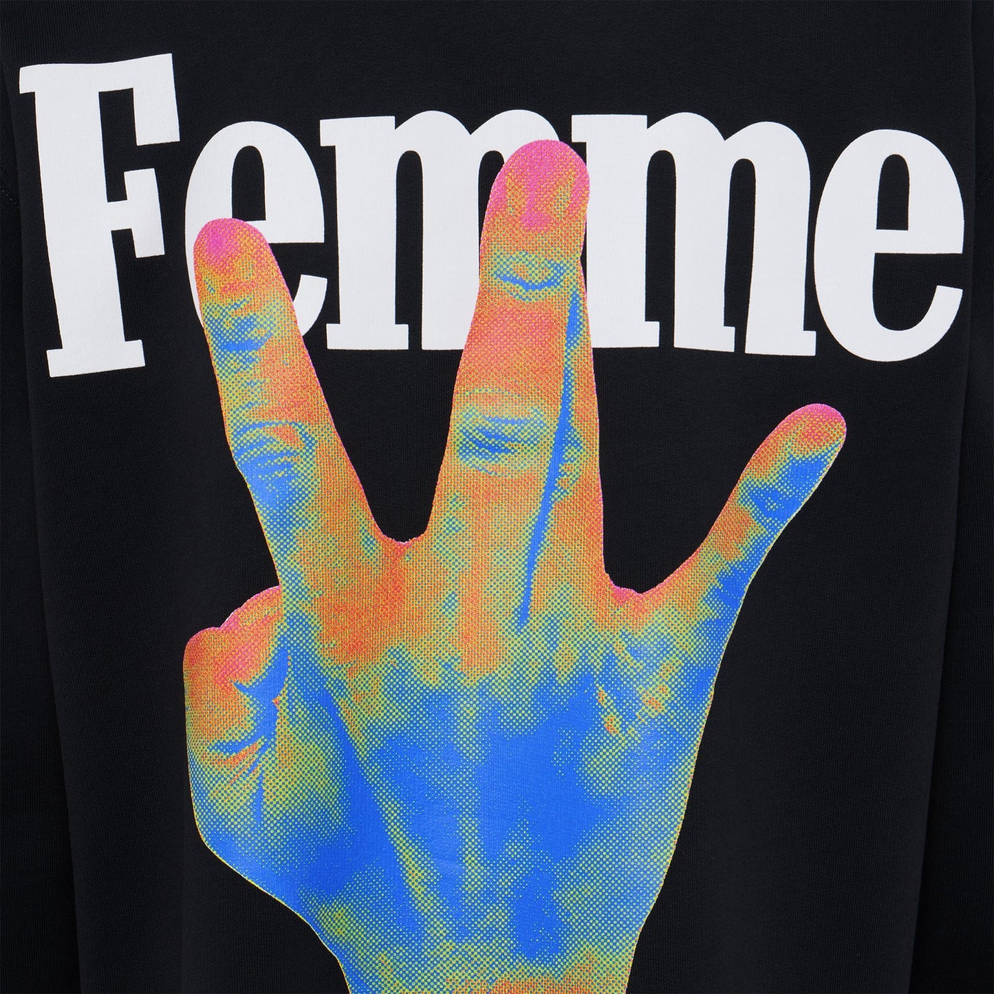 TWISTED FINGERS INFRARED HOODIE BLACK